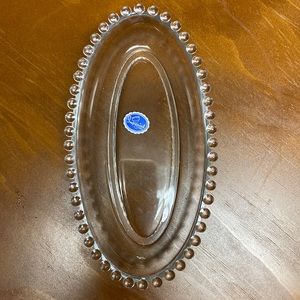 Imperial Candlewick Boopie Beaded Relish Dish